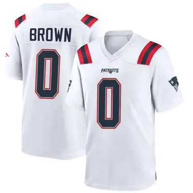 A.J. Brown Men's Game White New England Patriots Jersey