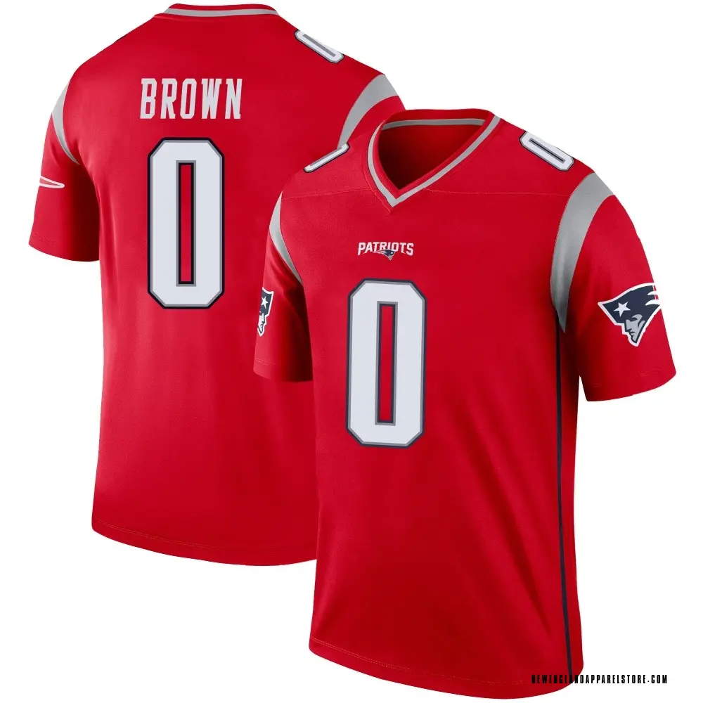 A.J. Brown Men's Legend Red New England Patriots Inverted Jersey