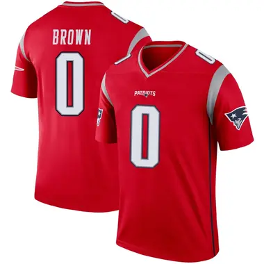 A.J. Brown Men's Legend Red New England Patriots Inverted Jersey