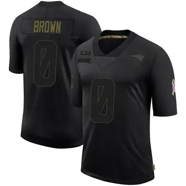 A.J. Brown Men's Limited Black New England Patriots 2020 Salute To Service Jersey