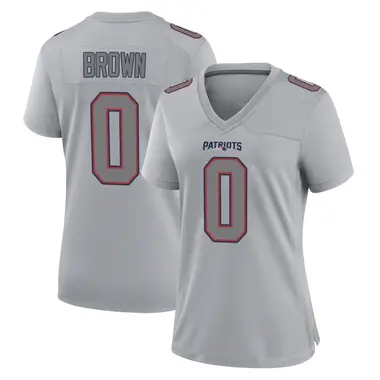 A.J. Brown Women's Game New England Patriots Silver Atmosphere Fashion Jersey