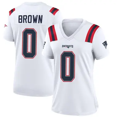 A.J. Brown Women's Game White New England Patriots Jersey