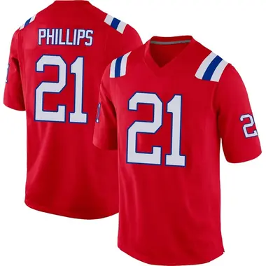 Adrian Phillips Men's Game Red New England Patriots Alternate Jersey