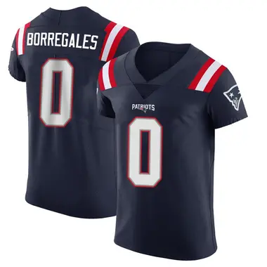 Andres Borregales Men's Elite Navy New England Patriots Team Color Vapor Untouchable Jersey