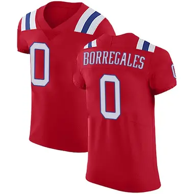 Andres Borregales Men's Elite Red New England Patriots Vapor Untouchable Alternate Jersey