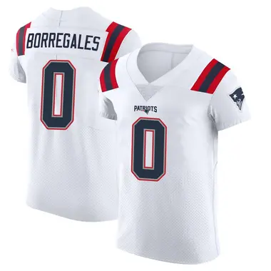 Andres Borregales Men's Elite White New England Patriots Vapor Untouchable Jersey