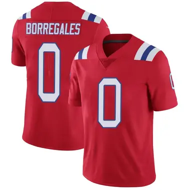 Andres Borregales Men's Limited Red New England Patriots Vapor Untouchable Alternate Jersey