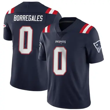 Andres Borregales Youth Limited Navy New England Patriots Team Color Vapor Untouchable Jersey