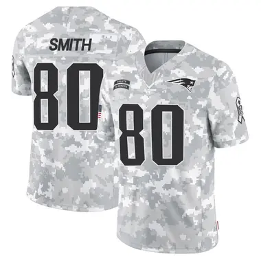 Brandon Smith Men's Limited Arctic Camo New England Patriots 2024 Salute to Service Jersey