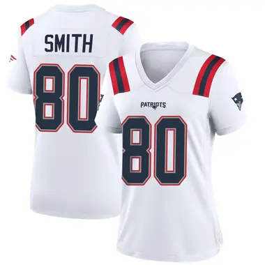 Brandon Smith Women's Game White New England Patriots Jersey
