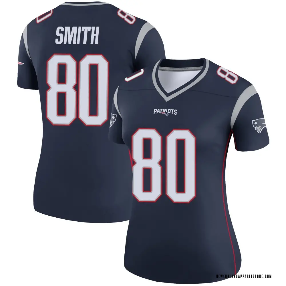 Brandon Smith Women's Legend Navy New England Patriots Jersey