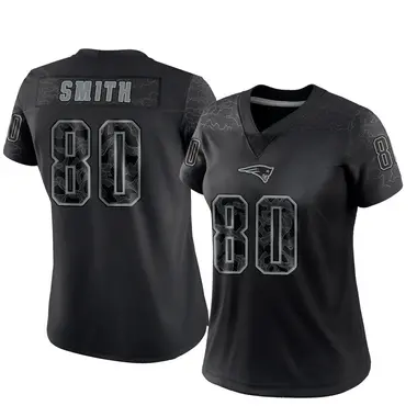 Brandon Smith Women's Limited Black New England Patriots Reflective Jersey