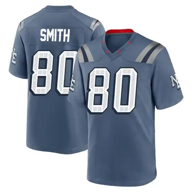 Brandon Smith Youth Game Blue New England Patriots Storm 2025 Rivalries Collection Jersey