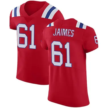 Brenden Jaimes Men's Elite Red New England Patriots Vapor Untouchable Alternate Jersey