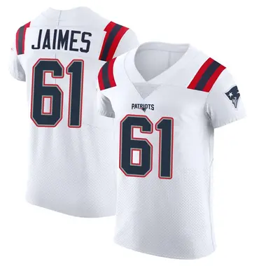 Brenden Jaimes Men's Elite White New England Patriots Vapor Untouchable Jersey