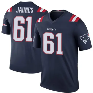 Brenden Jaimes Men's Legend Navy New England Patriots Color Rush Jersey