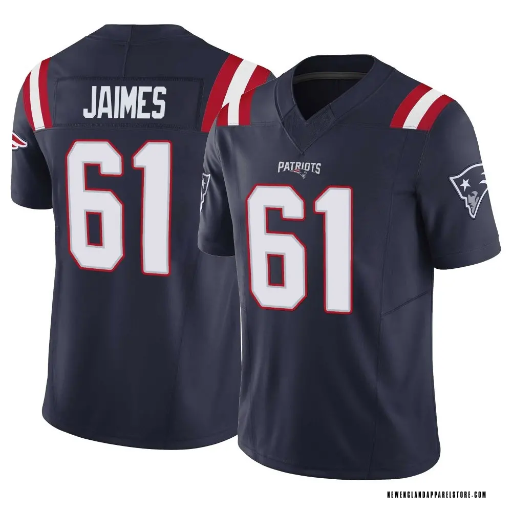 Brenden Jaimes Men's Limited Navy New England Patriots Vapor F.U.S.E. Jersey