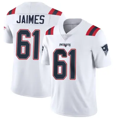 Brenden Jaimes Men's Limited White New England Patriots Vapor Untouchable Jersey