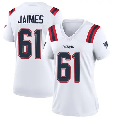 Brenden Jaimes Women's Game White New England Patriots Jersey