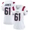 Brenden Jaimes Women's Game White New England Patriots Jersey