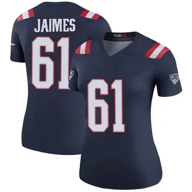 Brenden Jaimes Women's Legend Navy New England Patriots Color Rush Jersey
