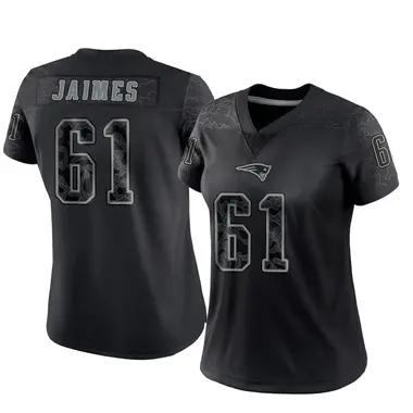 Brenden Jaimes Women's Limited Black New England Patriots Reflective Jersey