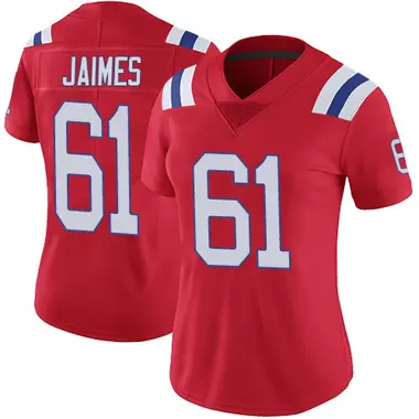 Brenden Jaimes Women's Limited Red New England Patriots Vapor Untouchable Alternate Jersey