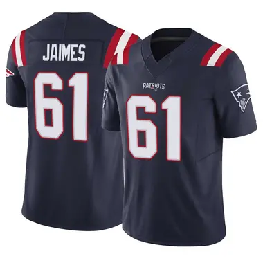 Brenden Jaimes Youth Limited Navy New England Patriots Vapor F.U.S.E. Jersey