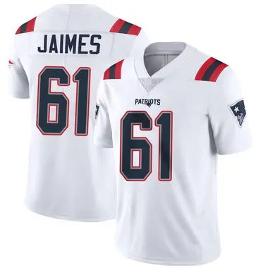Brenden Jaimes Youth Limited White New England Patriots Vapor Untouchable Jersey