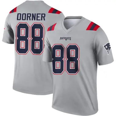 Cameron Dorner Men's Legend Gray New England Patriots Inverted Jersey