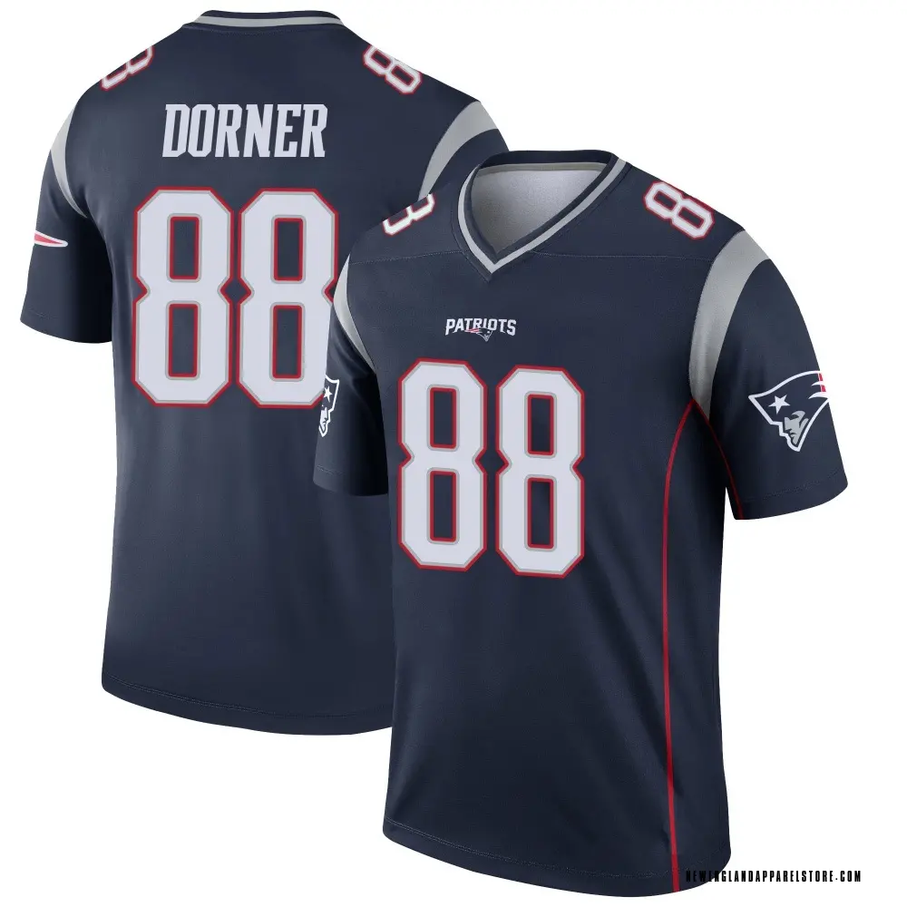 Cameron Dorner Men's Legend Navy New England Patriots Jersey