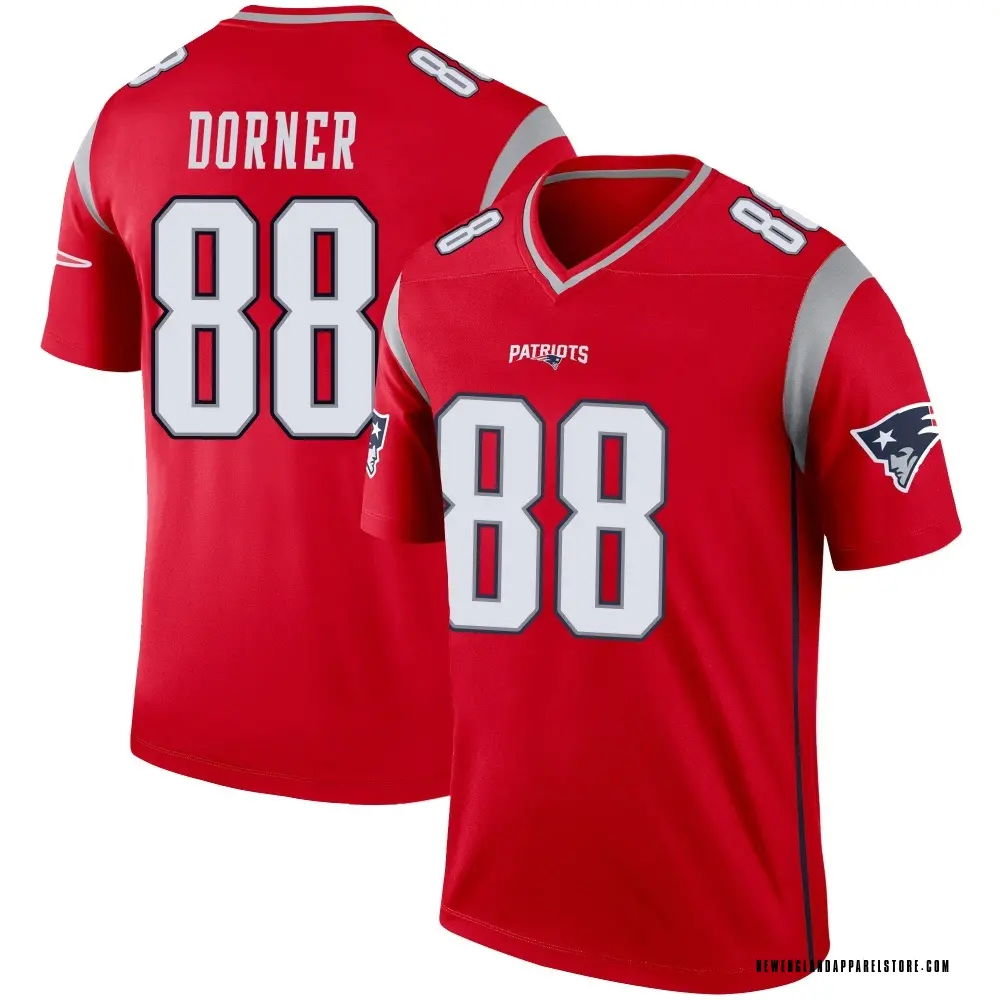 Cameron Dorner Men's Legend Red New England Patriots Inverted Jersey