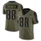 Cameron Dorner Men's Limited Olive New England Patriots 2021 Salute To Service Jersey