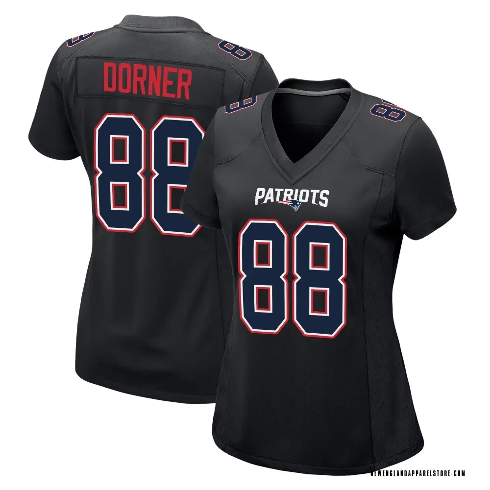 Cameron Dorner Women's Game Black New England Patriots Carbon Fashion Jersey