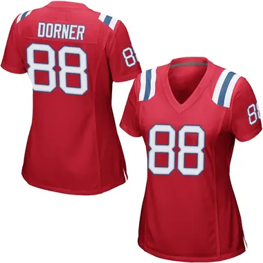 Cameron Dorner Women's Game Red New England Patriots Alternate Jersey