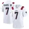 Carlton Davis III Men's Game White New England Patriots Jersey