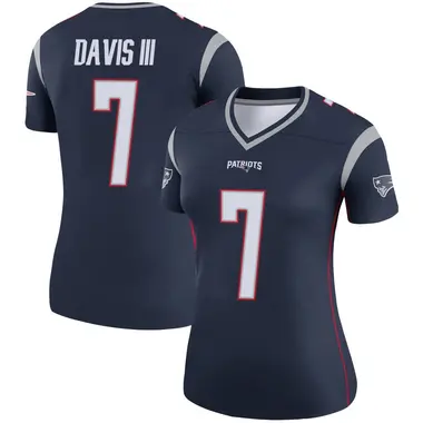 Carlton Davis III Women's Legend Navy New England Patriots Jersey