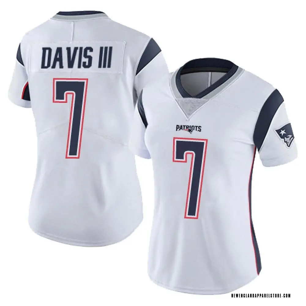 Carlton Davis III Women's Limited White New England Patriots Vapor Untouchable Jersey