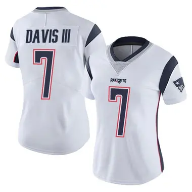 Carlton Davis III Women's Limited White New England Patriots Vapor Untouchable Jersey