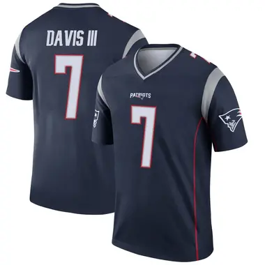 Carlton Davis III Youth Legend Navy New England Patriots Jersey