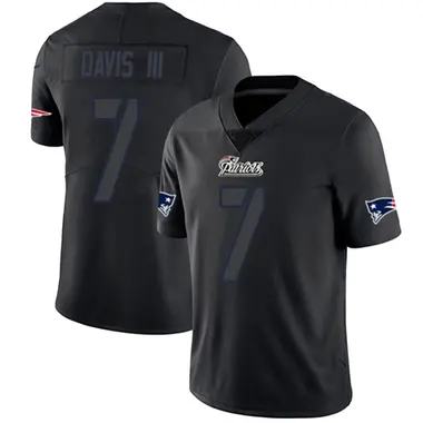 Carlton Davis III Youth Limited Black Impact New England Patriots Jersey