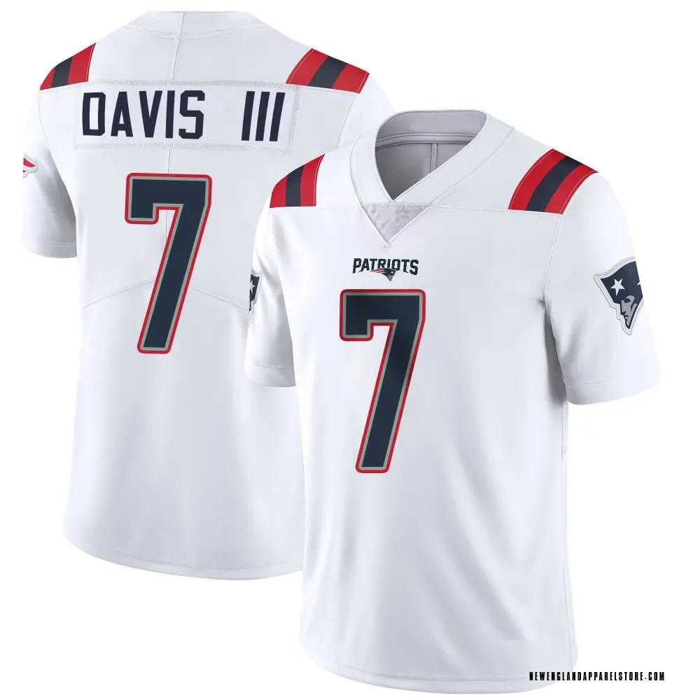 Carlton Davis III Youth Limited White New England Patriots Vapor Untouchable Jersey