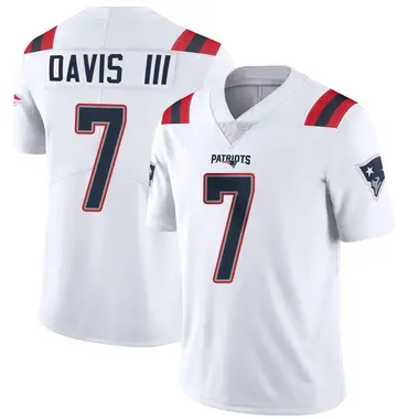 Carlton Davis III Youth Limited White New England Patriots Vapor Untouchable Jersey