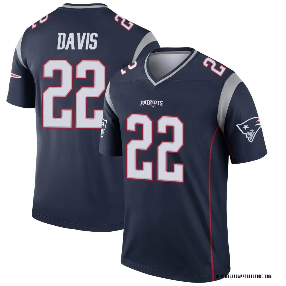 Cody Davis Men's Legend Navy New England Patriots Jersey