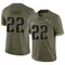Cody Davis Men's Limited Olive New England Patriots 2022 Salute To Service Jersey