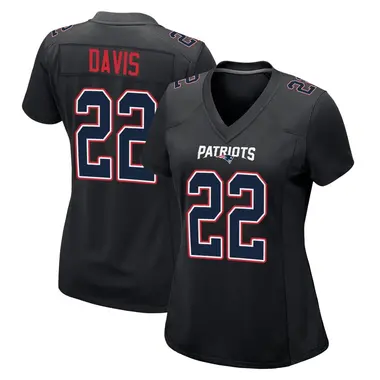 Cody Davis Women's Game Black New England Patriots Carbon Fashion Jersey