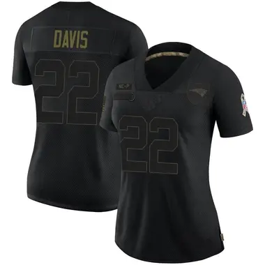 Cody Davis Women's Limited Black New England Patriots 2020 Salute To Service Jersey