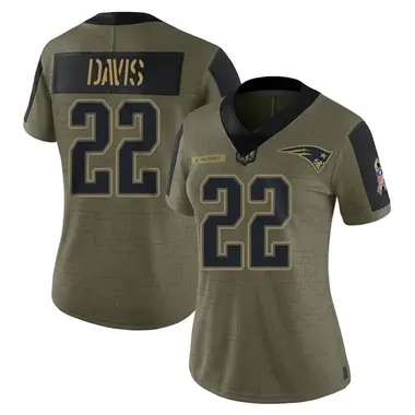 Cody Davis Women's Limited Olive New England Patriots 2021 Salute To Service Jersey