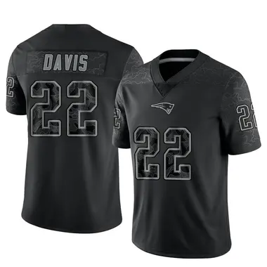 Cody Davis Youth Limited Black New England Patriots Reflective Jersey