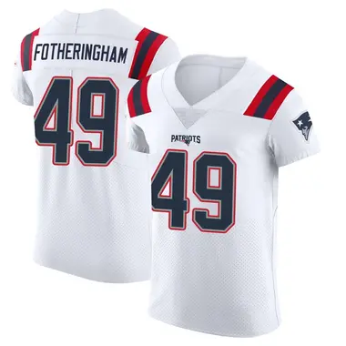 Cole Fotheringham Men's Elite White New England Patriots Vapor Untouchable Jersey